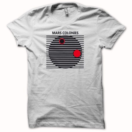 Tee shirt Total Recall mars colonies blanc