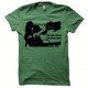 Tee shirt Rambo la guerre noir/vert bouteille