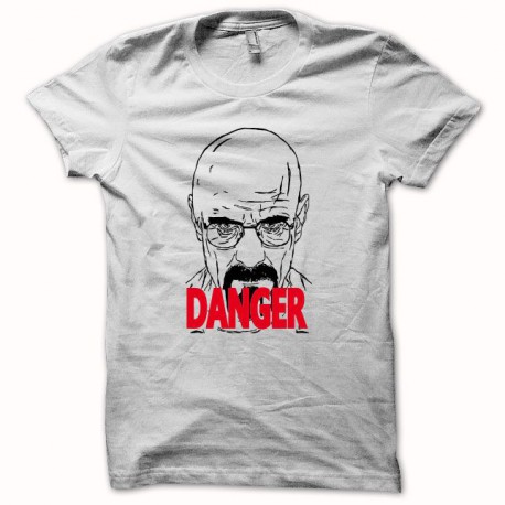 Tee shirt Breaking bad danger Heisenberg blanc
