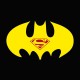 Tee shirt Batman superman parodie jaune/noir