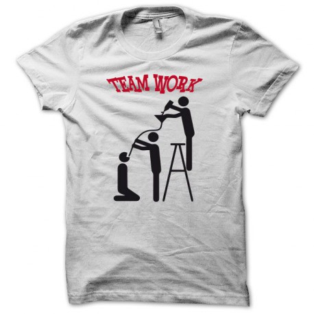 Tee shirt Team work étudiants noir/blanc