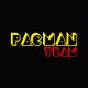 Tee shirt pacman pac man team jaune/noir