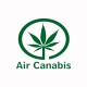 Shirt air cannabis parody air canada green / white