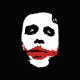Tee shirt Batman Joker Heath Ledger blanc/noir