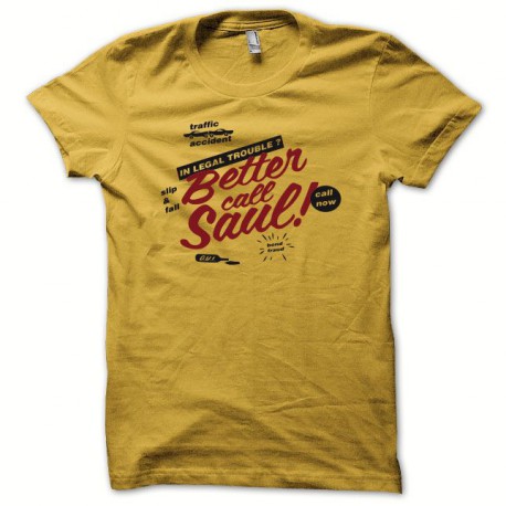 Tee shirt Breaking bad  better call saul jaune