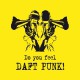 Tee shirt Do you feel Daft Punk jaune/noir