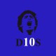 Tee shirt Maradona Legend noir/bleu royal