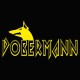 Tee shirt Dobermann jaune/noir