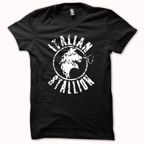 Camiseta Rocky balboa Italian Stallion blanco/negro