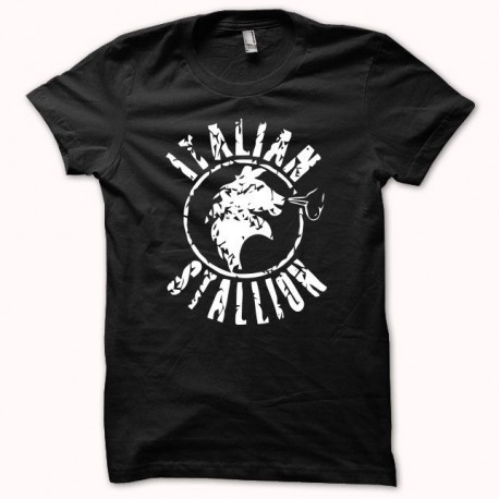 T-shirt Rocky Balboa Italian stallion white/black