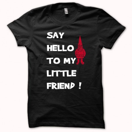 Tee shirt Project X say hello to my little friend noir