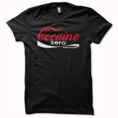 T-shirt Cocaine zero parody coca cola red/black