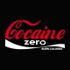 Tee shirt Cocaine zero parodie coca cola rouge/noir