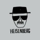 Camiseta Breaking bad Heisenberg negro en gris