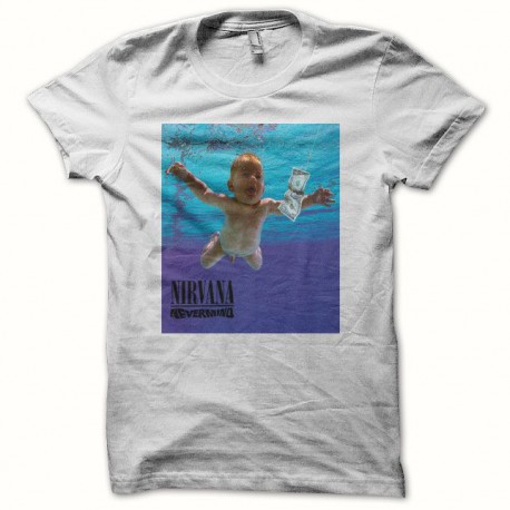 camiseta nirvana nevermind smell like teen spirit blanco