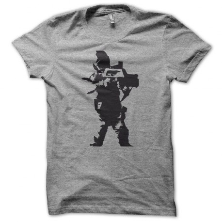 Camiseta Alien 2 el regreso space marines negro en gris