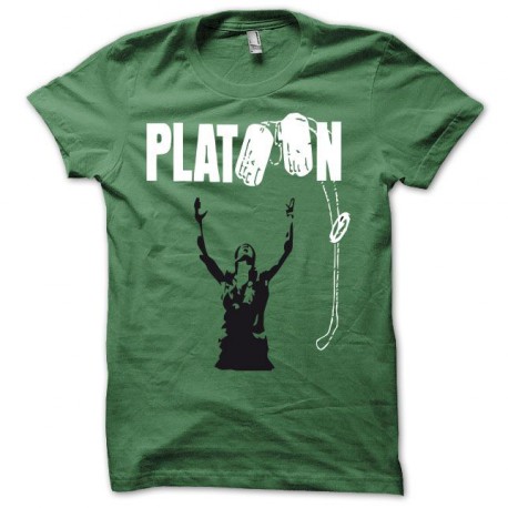 Camiseta platoon negro/verde