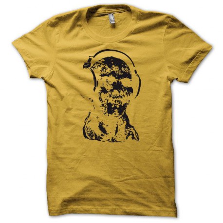 camiseta dj zombi﻿ amarillo