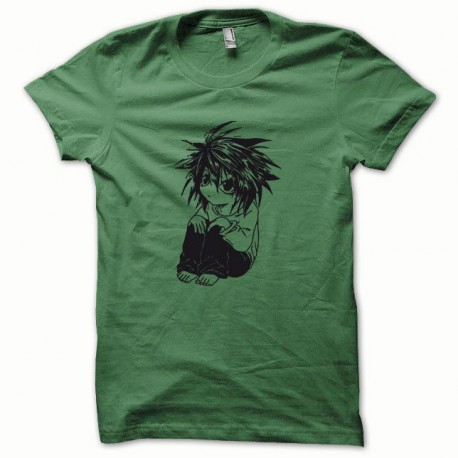 Tee shirt Parodie Death Note noir/vert bouteille