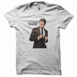 T-shirt How i met your mother challenge accepted white