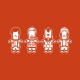 Tee shirt L'Agence tous risques a-team blanc/rouge