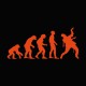 Camiseta evolucion zombi zombis en negro noir