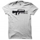 Tee shirt Famas fusil d'assaut français noir/blanc