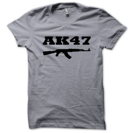 Tee shirt AK-47 kalachnikov noir/gris