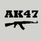 Tee shirt AK-47 kalachnikov noir/gris