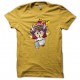 camiseta manga Arale Dr. Slump Dr. Suranpu amarillo