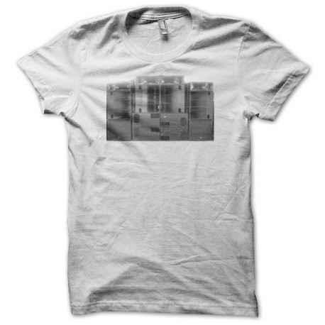 camiseta techno sound system tekos blanco