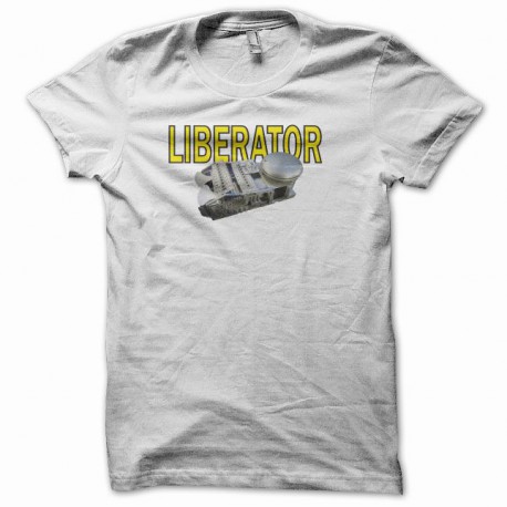 Tee shirt Vaisseau LIBERATOR : objectif nul blanc