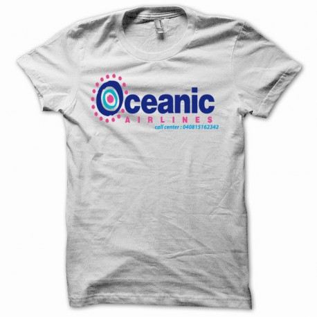 Tee shirt Oceanic airlines Lost  Les Disparus blanc