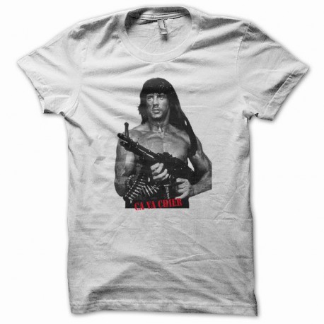 Camiseta Rambo ca va chier blanco