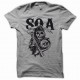 Tee shirt Sons Of Anarchy SOA noir/gris
