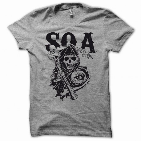 Tee shirt Sons Of Anarchy SOA noir/gris