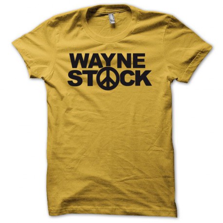 Tee shirt Wayne stock Wayne's World jaune