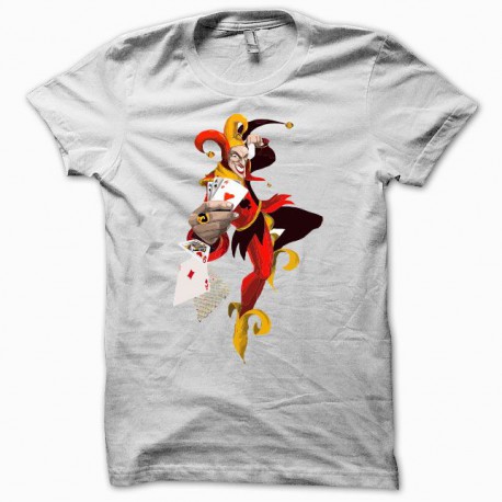 T-shirt Poker joker white