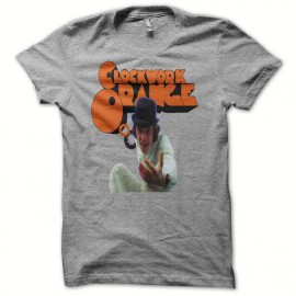 Tee shirt  Orange Mecanique A Clockwork Orange gris