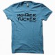 T-shirt Californication hank moody say mother fucker  black/blue