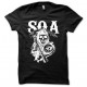Tee shirt Sons Of Anarchy SOA noir/blanc