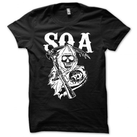 Camiseta Sons Of Anarchy soa negro/blanco