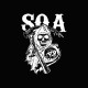 Camiseta Sons Of Anarchy soa negro/blanco