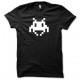 camiseta Space Invaders blanco/negro