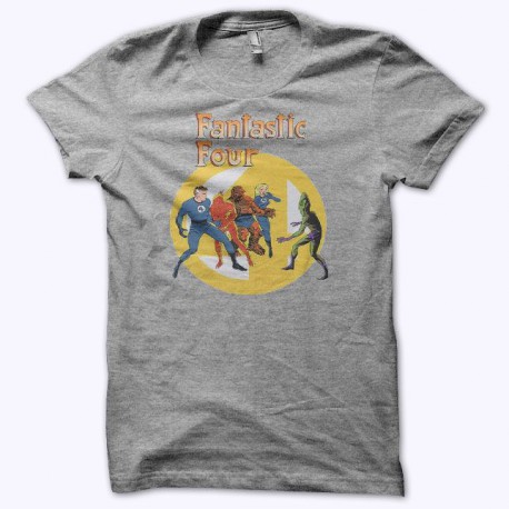 Tee shirt Les Quatre Fantastiques Les Fantastiques gris