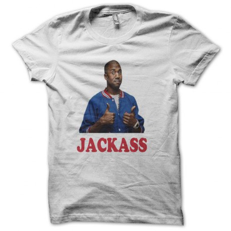 Tee shirt Kanye West jackass﻿ blanc