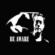 Tee shirt Jean-Claude Van Damme BE AWARE noir 