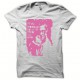 Tee shirt Fight Club rose/blanc