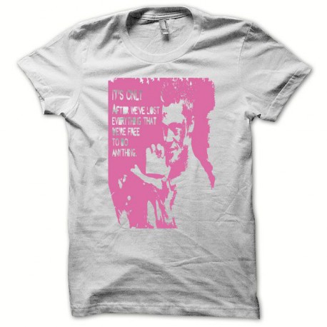 Camiseta Fight Club rosa/blanco