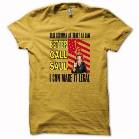 T-shirt Breaking bad  better call saul yellow